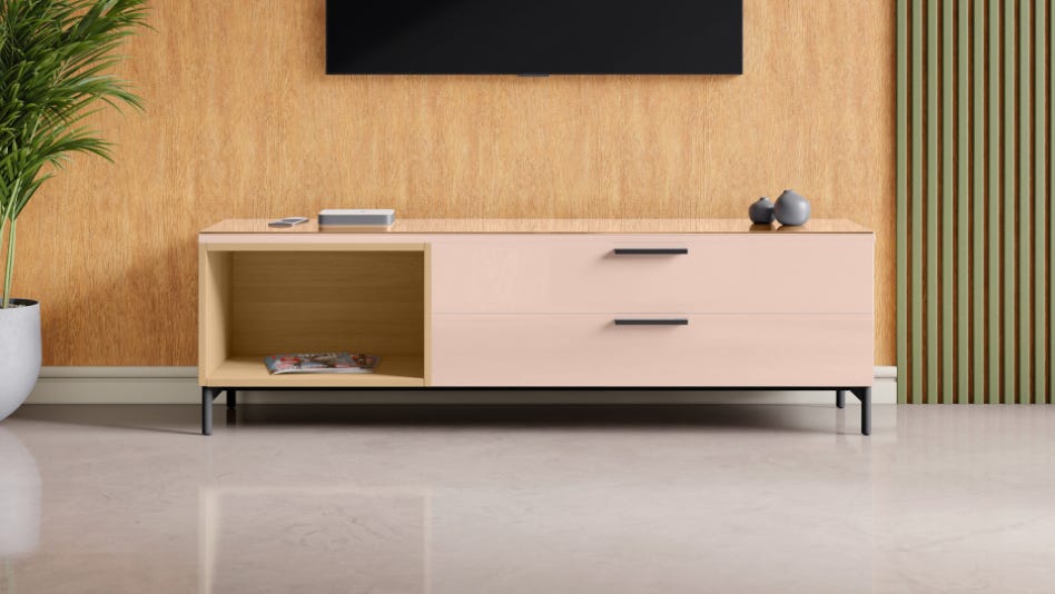 Cinq Engineered Wood Large Media Unit