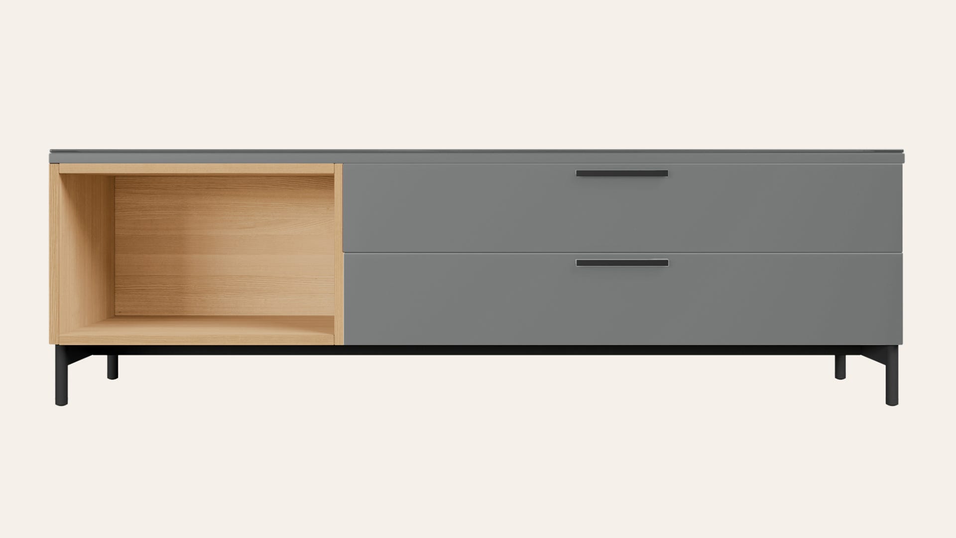 Cinq Engineered Wood Large Media Unit