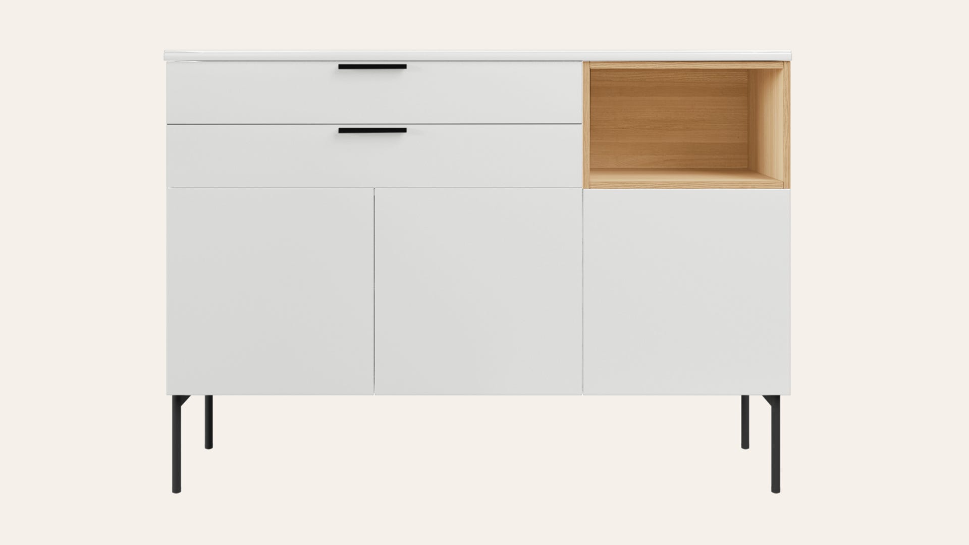 Cinq Engineered Wood Tall Sideboard Cabinet
