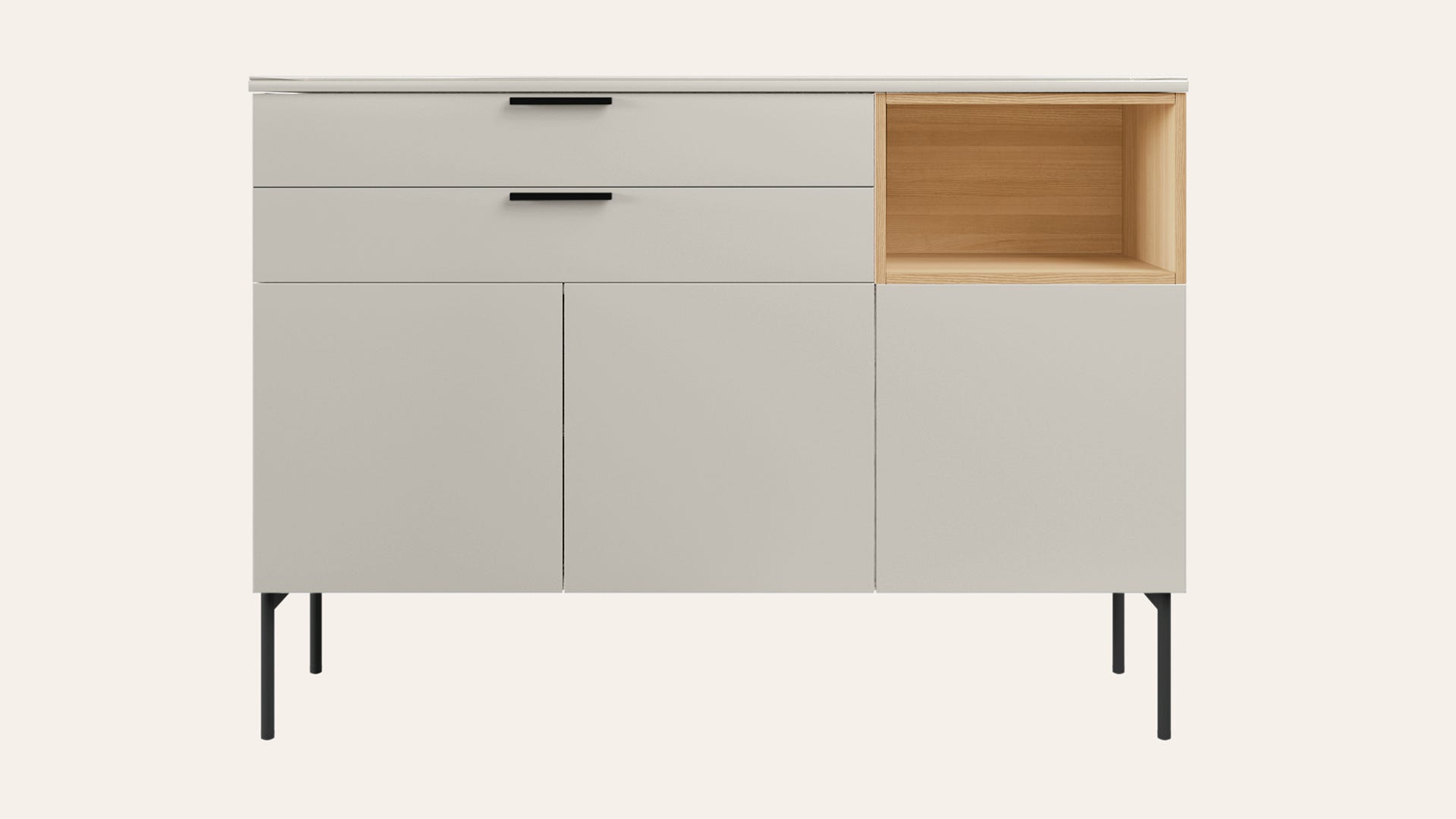 Cinq Engineered Wood Tall Sideboard Cabinet