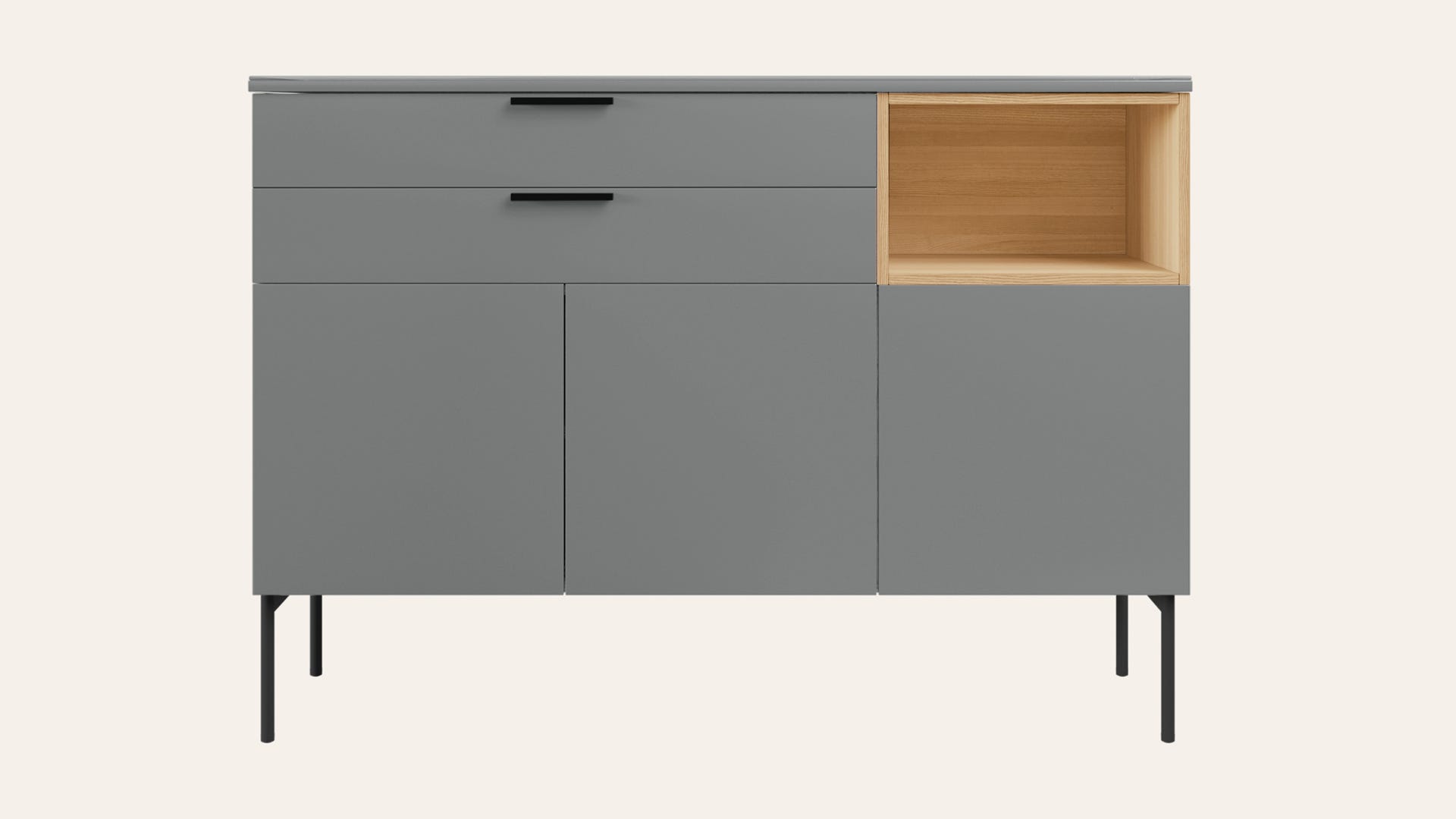Cinq Engineered Wood Tall Sideboard Cabinet