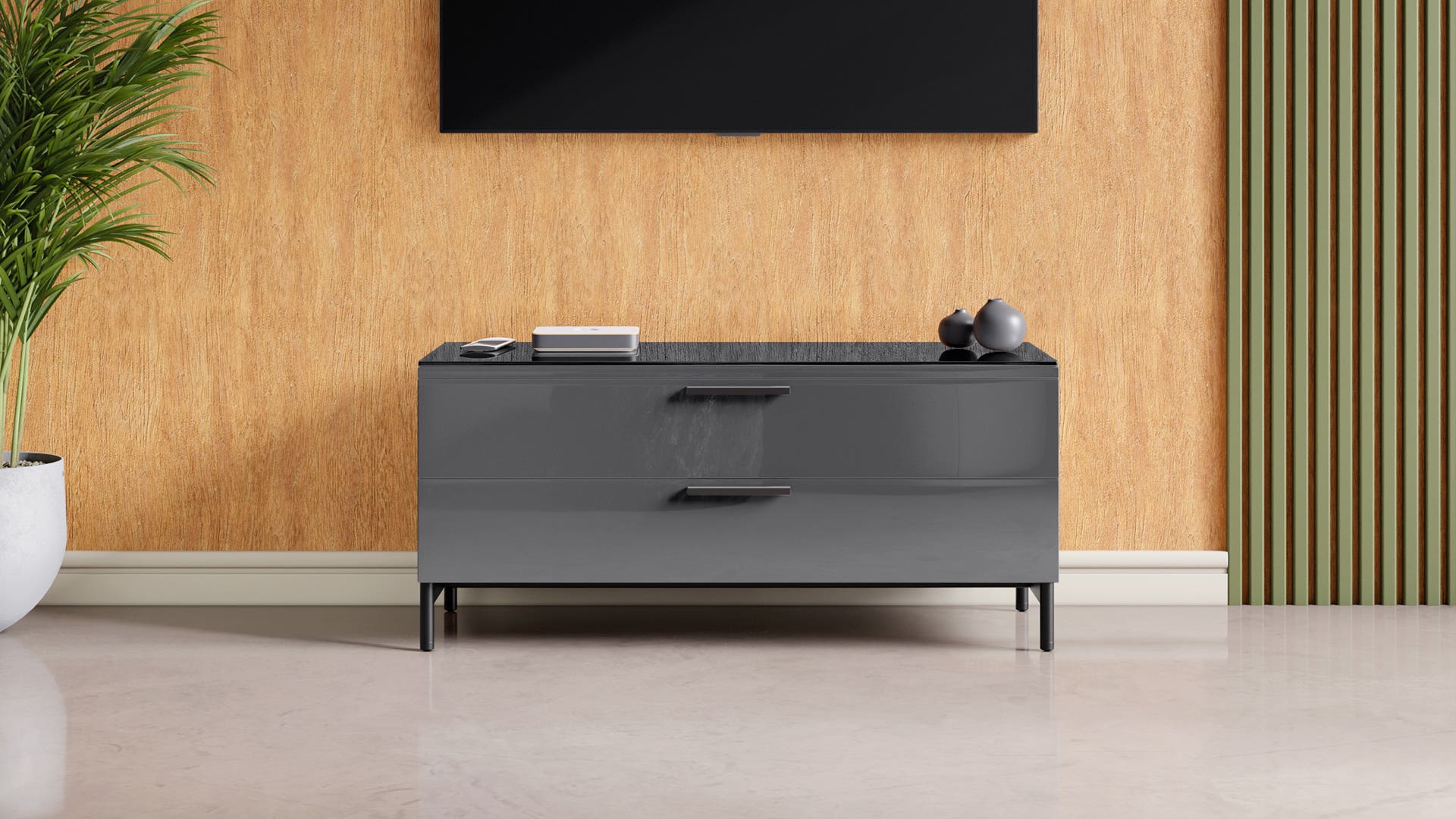 Cinq Engineered Wood Small Media Unit