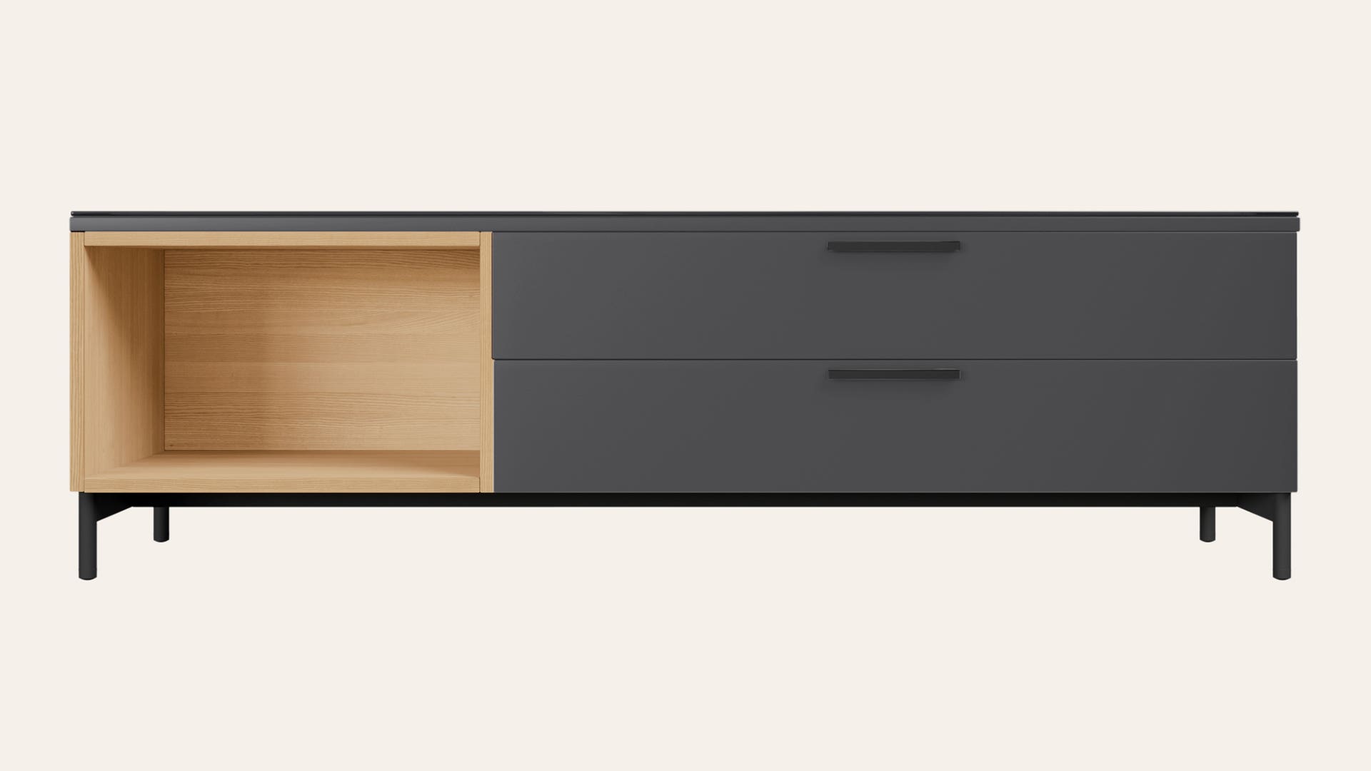 Cinq Engineered Wood Large Media Unit