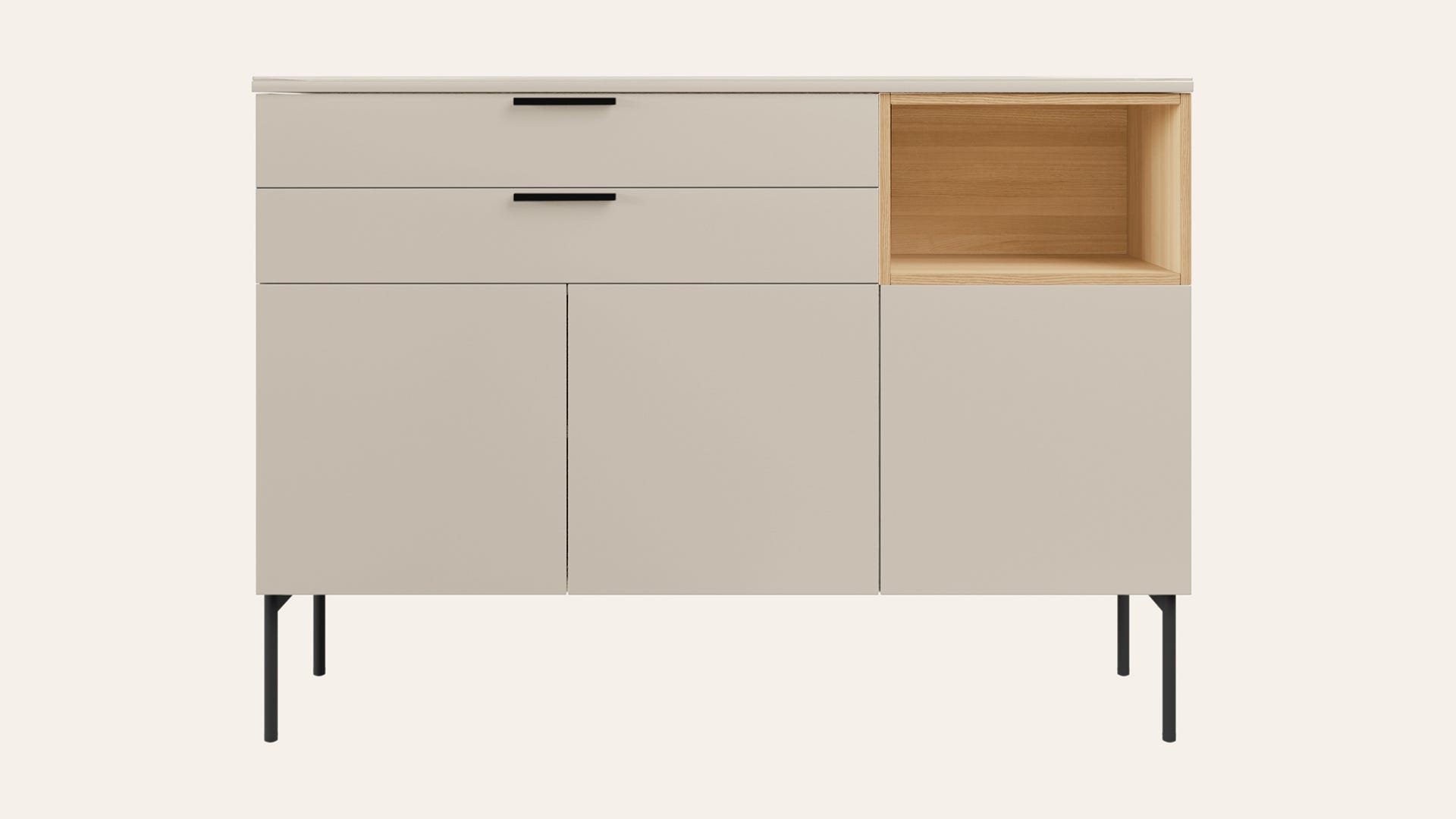 Cinq Engineered Wood Tall Sideboard Cabinet