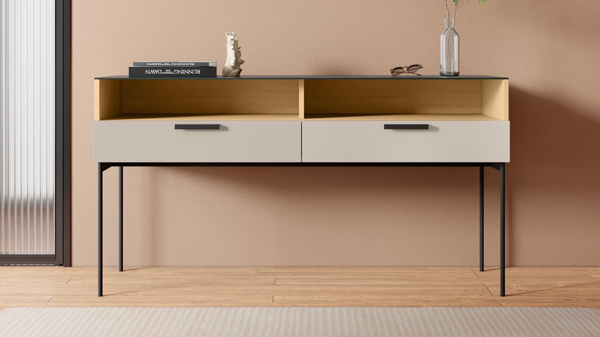 Cinq Engineered Wood Console Cabinet