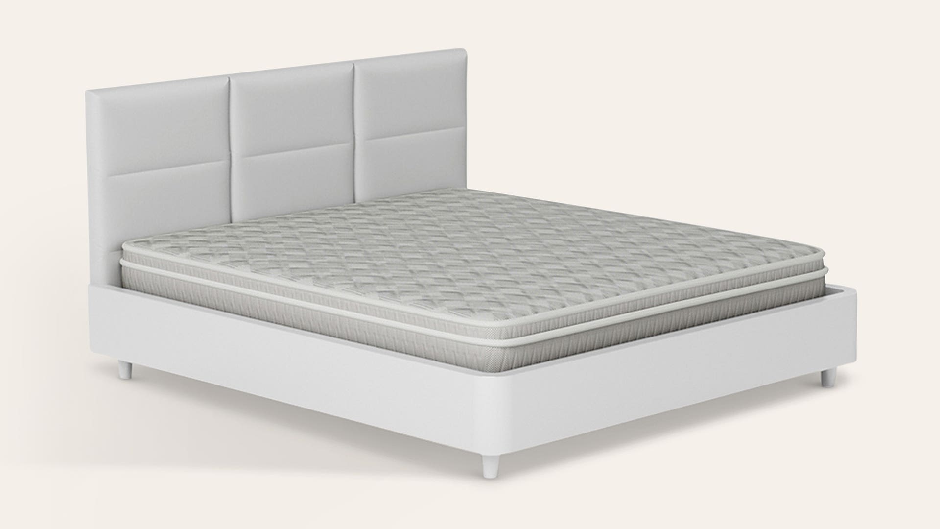 Elegenza King Bed Foam Mattress (75 x 72 x 8 Inches)