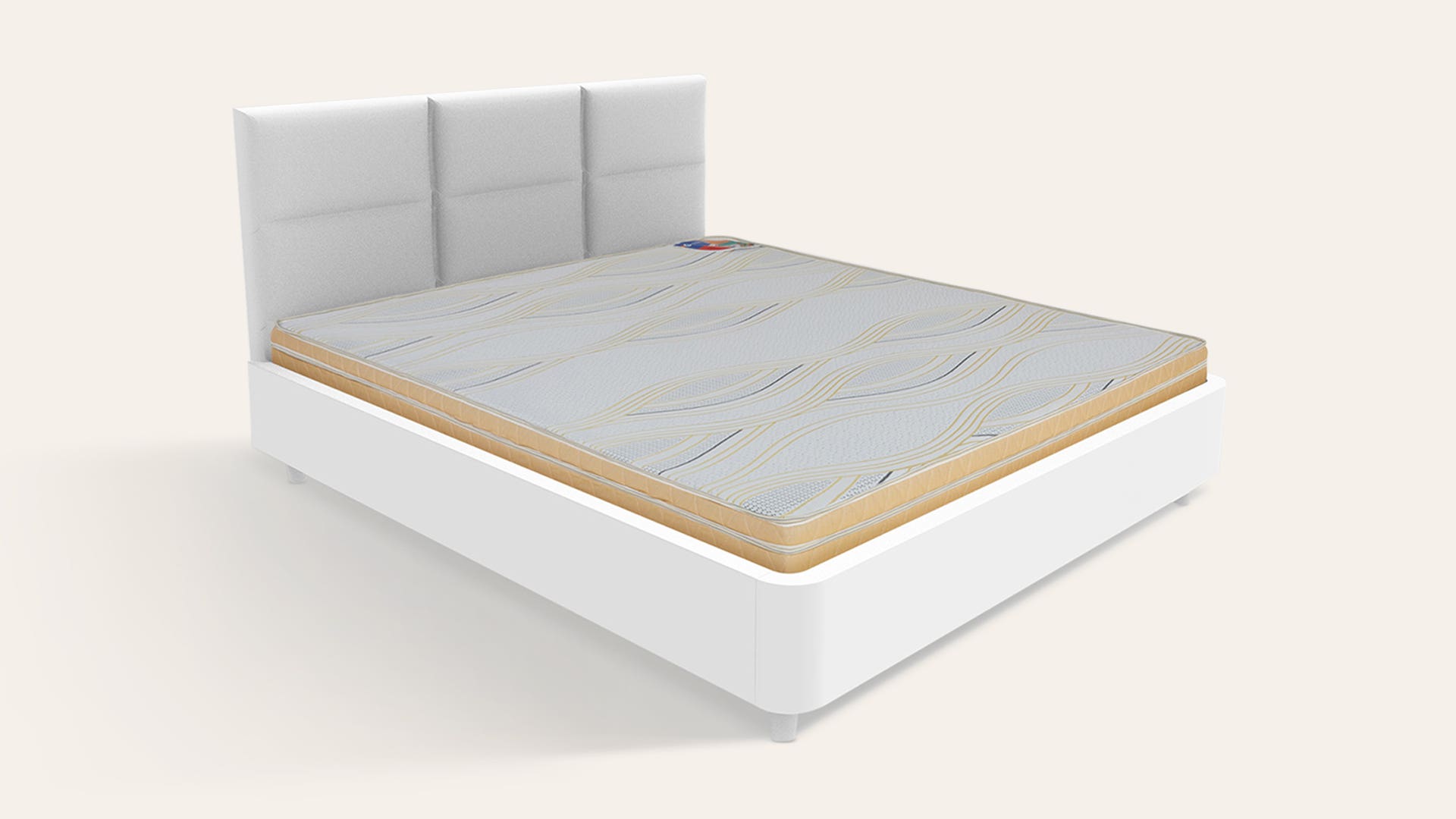 Aventura King Bed Foam Mattress (72 x 72 x 5 Inches)