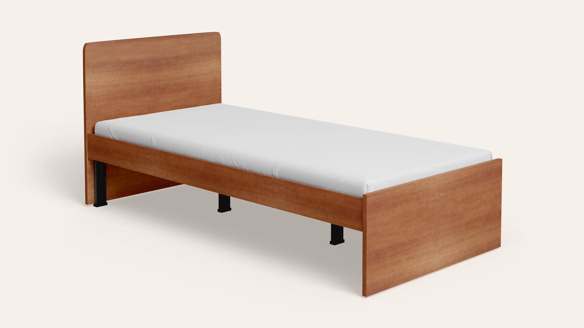Adria Single Size Wooden Bed