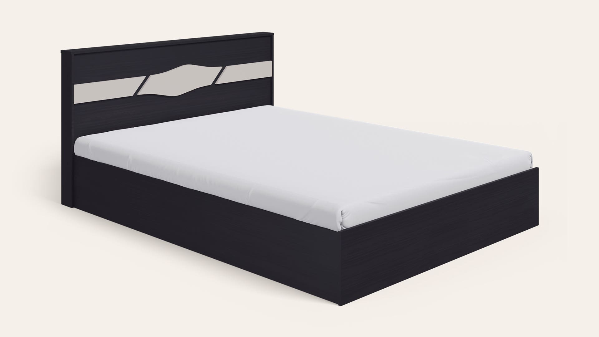 Arcadia V2 Queen Size Wooden Bed with Half Hydraulic Storage