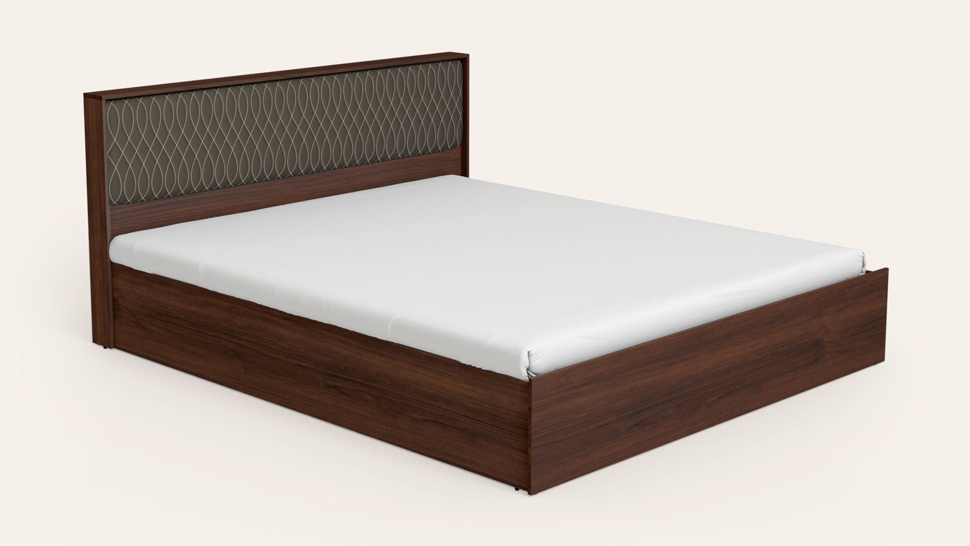 Eden V2 Queen Size Wooden Bed with Pullout Storage