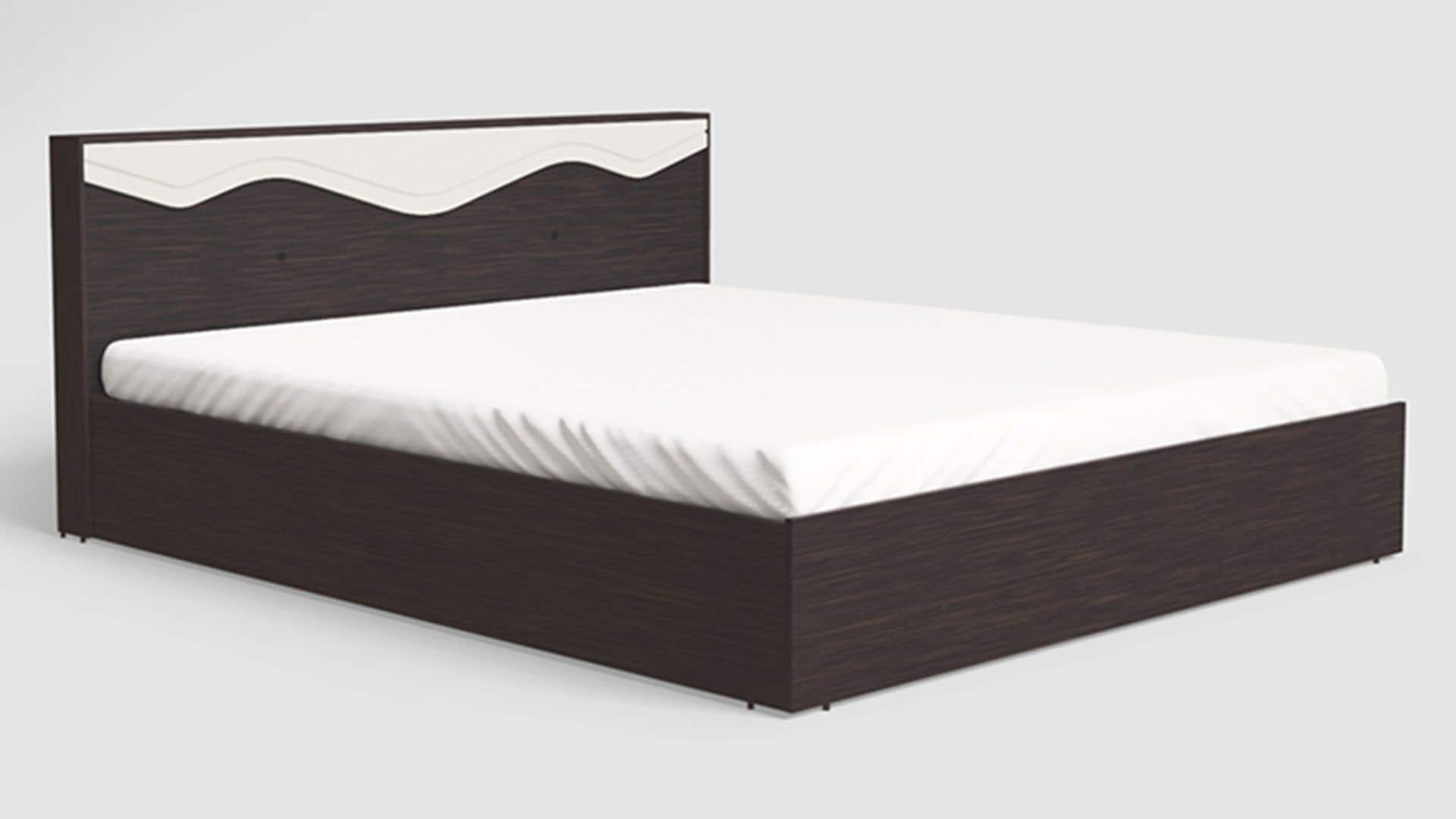 Vurv V2 King Size Wooden Bed with Box Storage