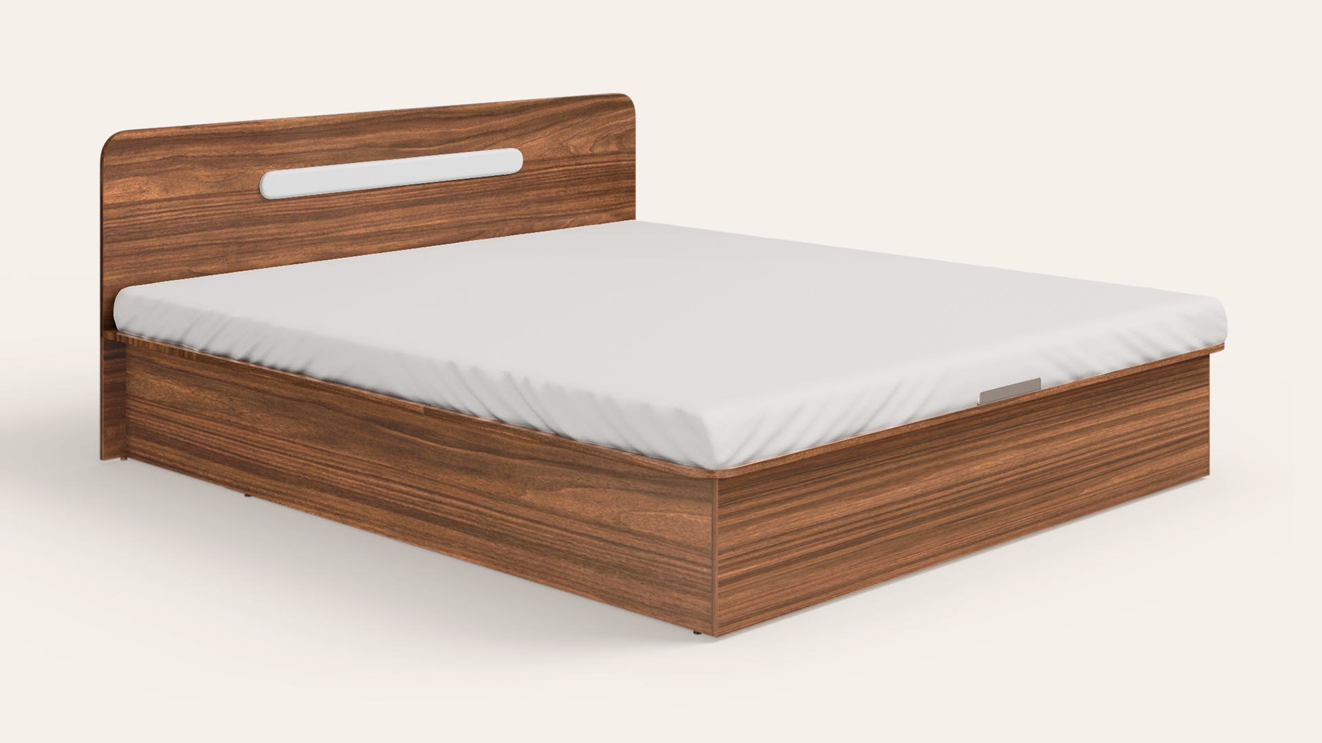 Juno Queen Size Wooden Bed with Box Storage