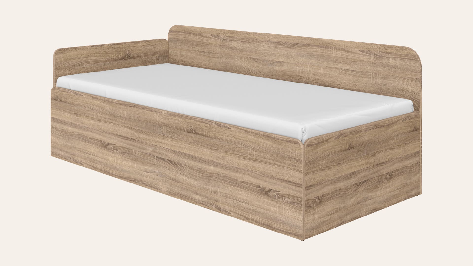 Reve Engineered Wood Single Size Bed with Box Storage