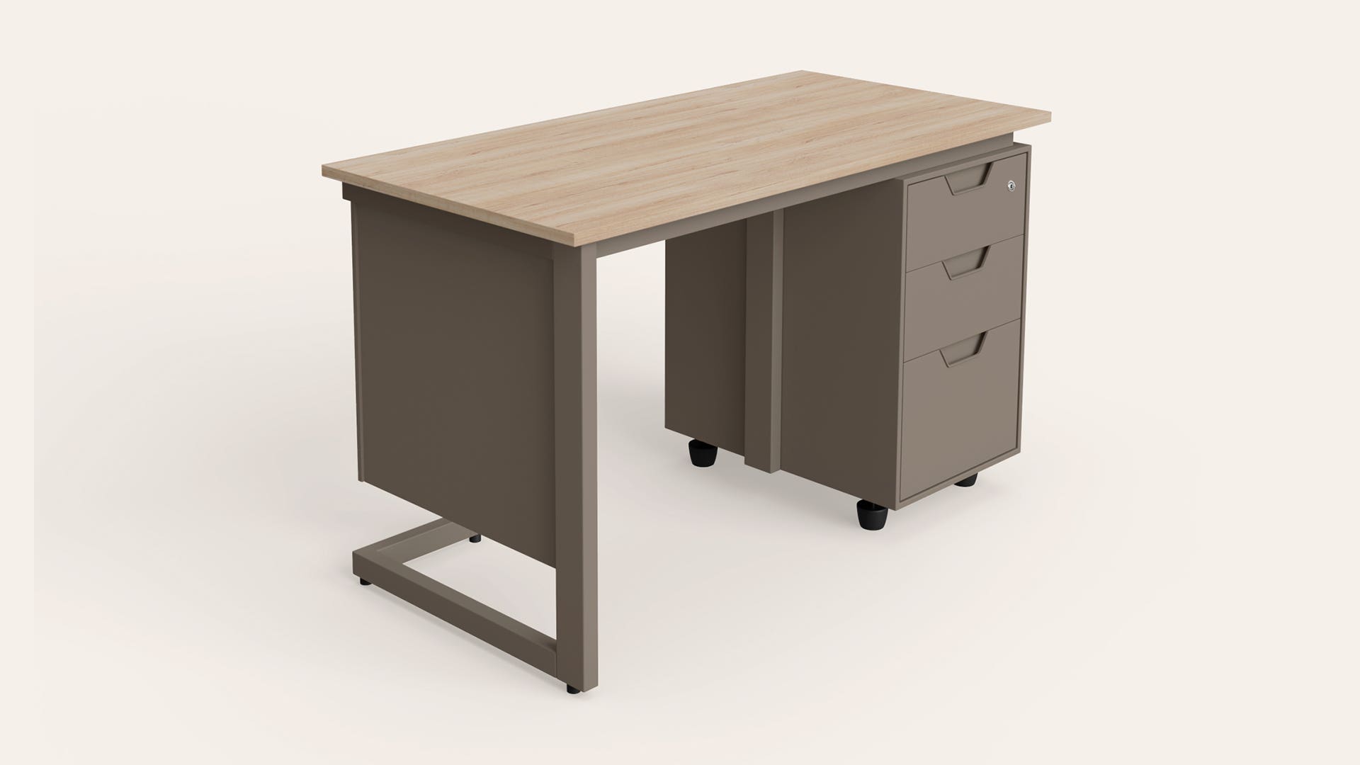 Enterprise Without CPU Hanger Office Desk 1200 W
