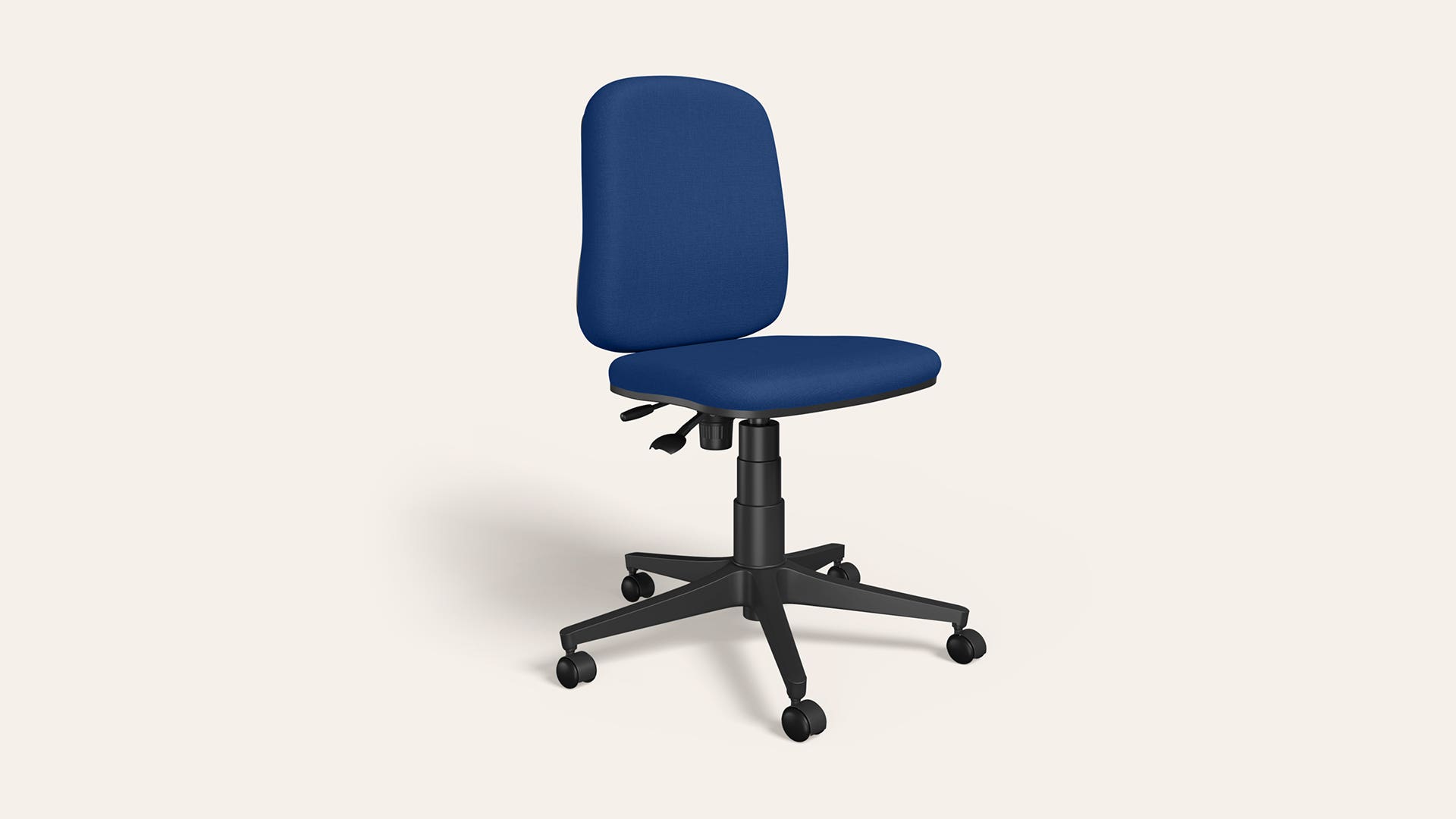 Learn Fabric Adjustble Height Revolving Study Chair (Royal Blue)
