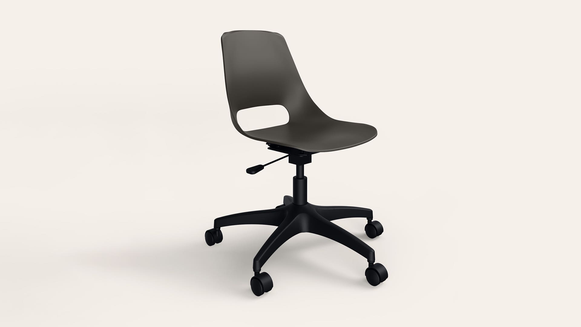 Shine 360 Adjustble Height Revolving Chair (Dark Grey)