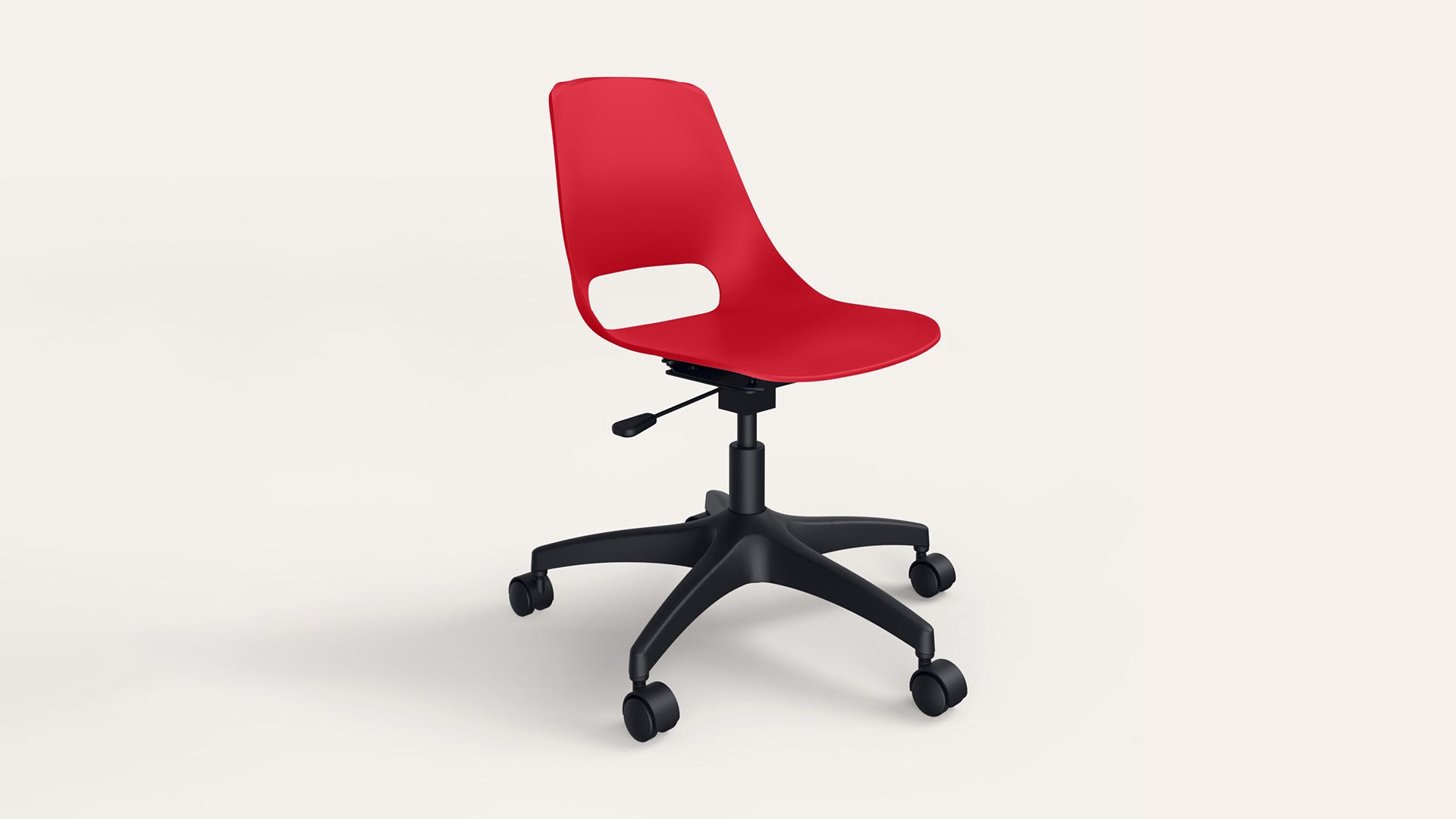 Shine 360 Adjustble Height Revolving Chair (Indian Red Chilli)