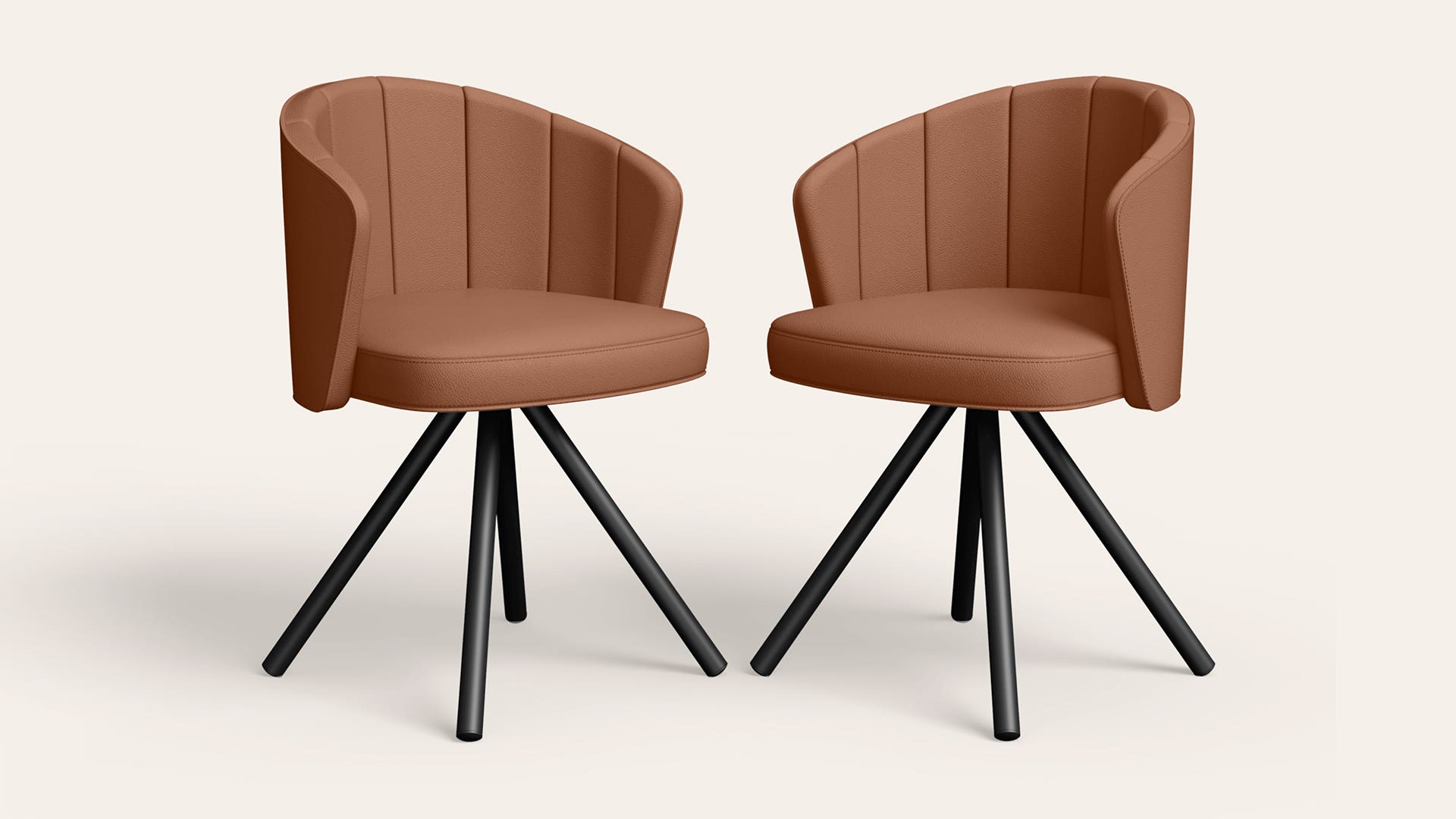 Muna Synthetic Leather Dining Chair (Set of 2)