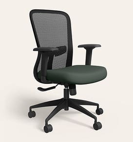 Thrill Mesh Full Back Knitted Fabric Workstation Chair
