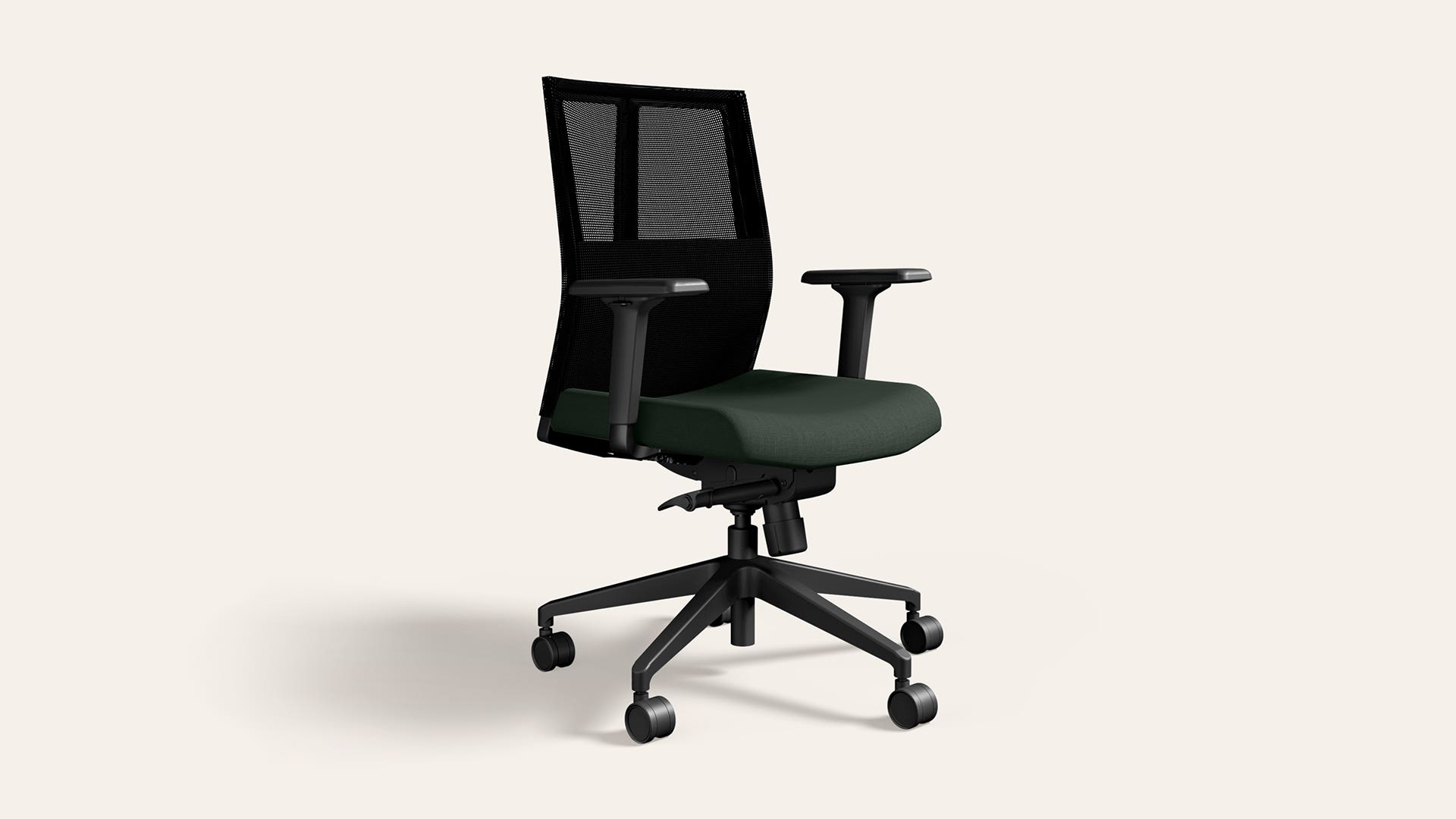Cross Full Back Knitted Fabric Ergonomic Office Chair (Earthstone)