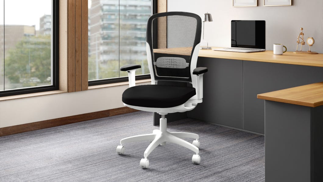 Motion Mesh Full Back Knitted Fabric Workstation Chair