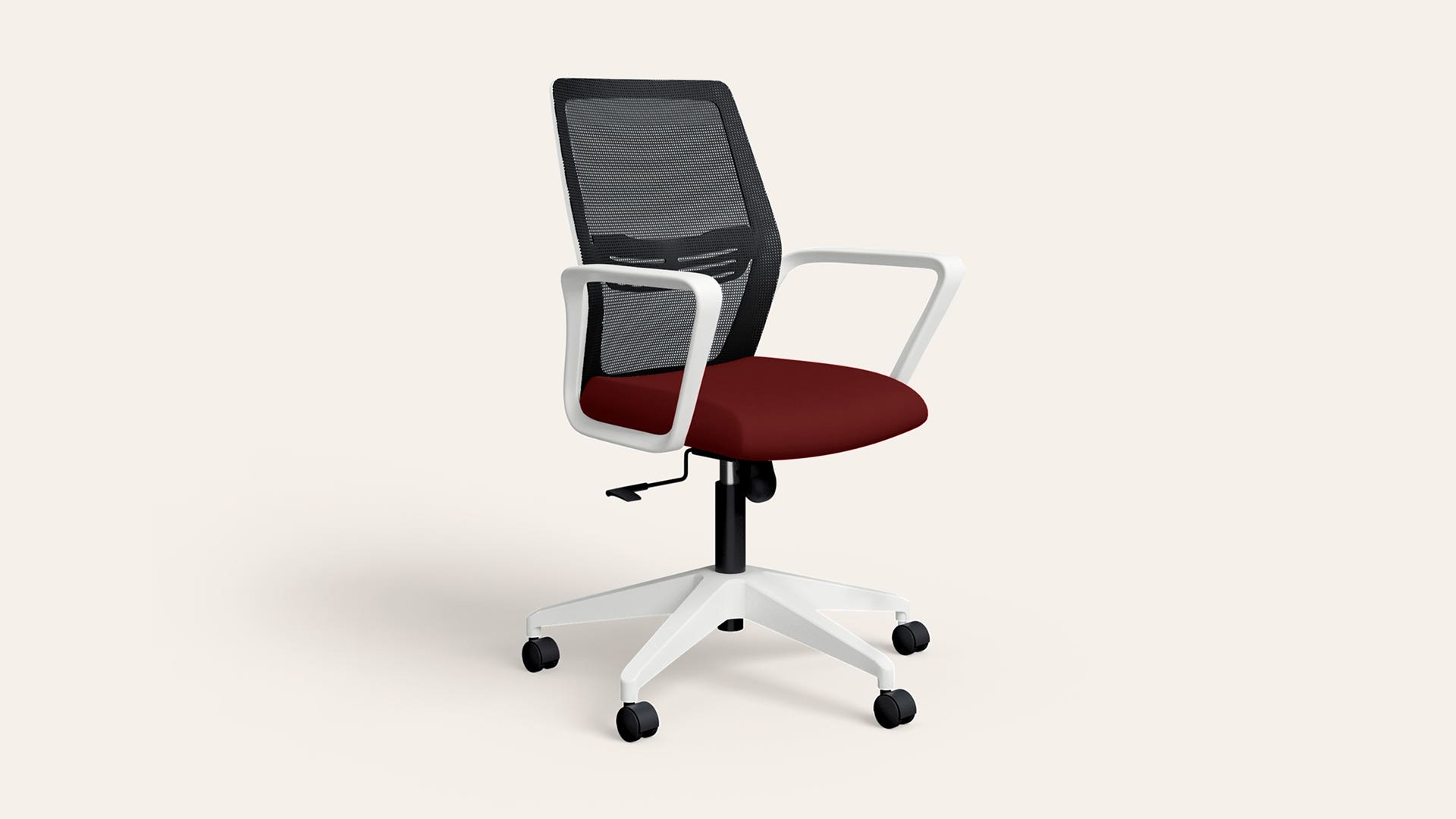 Vurv Mid Back Knitted Fabric Mesh Ergonomic Study Chair (Milan Red), DIY Installation