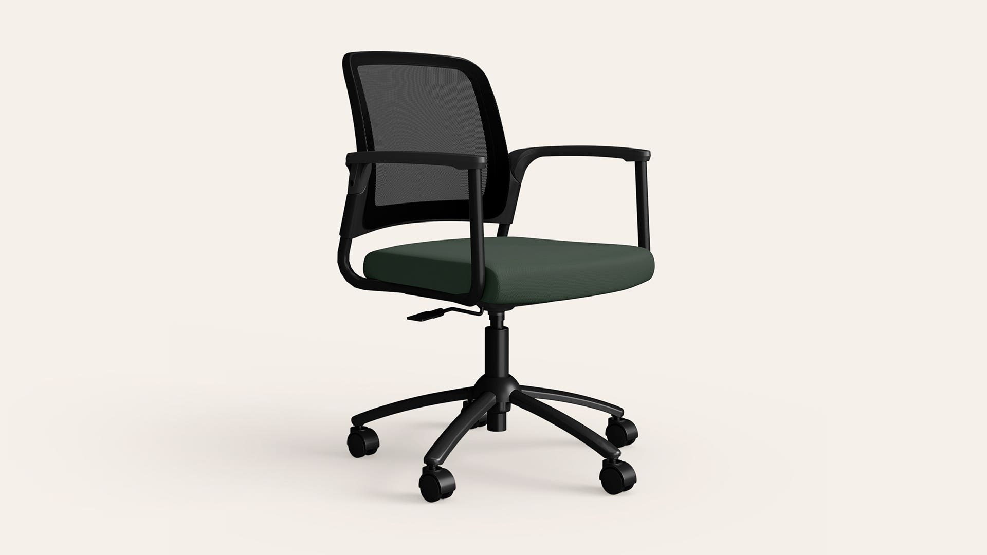 Relax Revolving Mesh Chair (Earthstone Fabric, Black Body)
