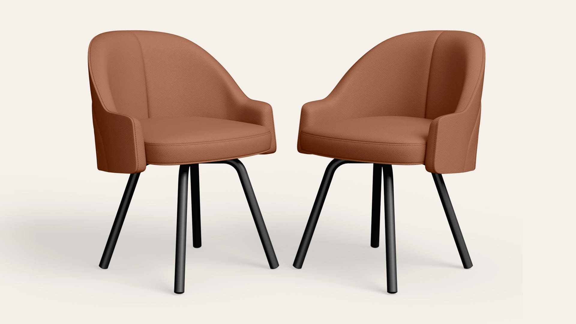 Freya Synthetic Leather Dining Chair (Set of 2)