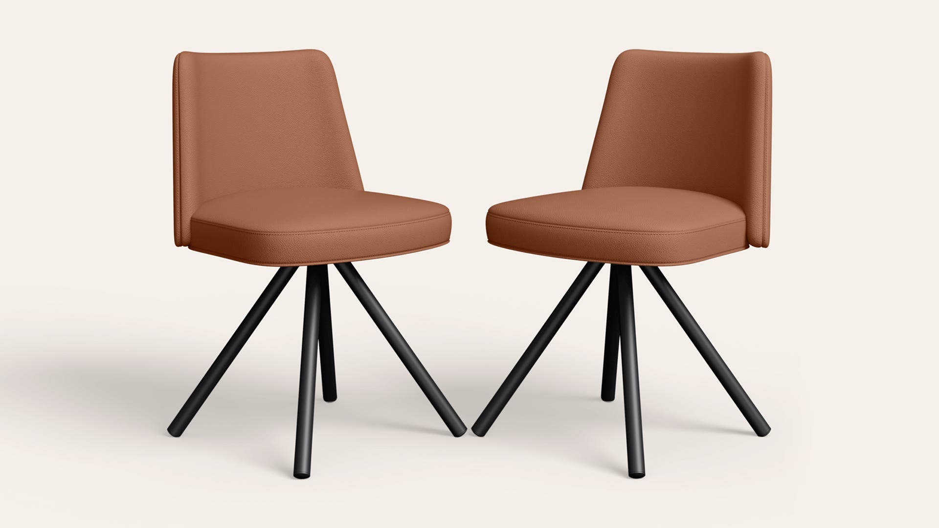 Zentia Synthetic Leather Dining Chair (Set of 2)