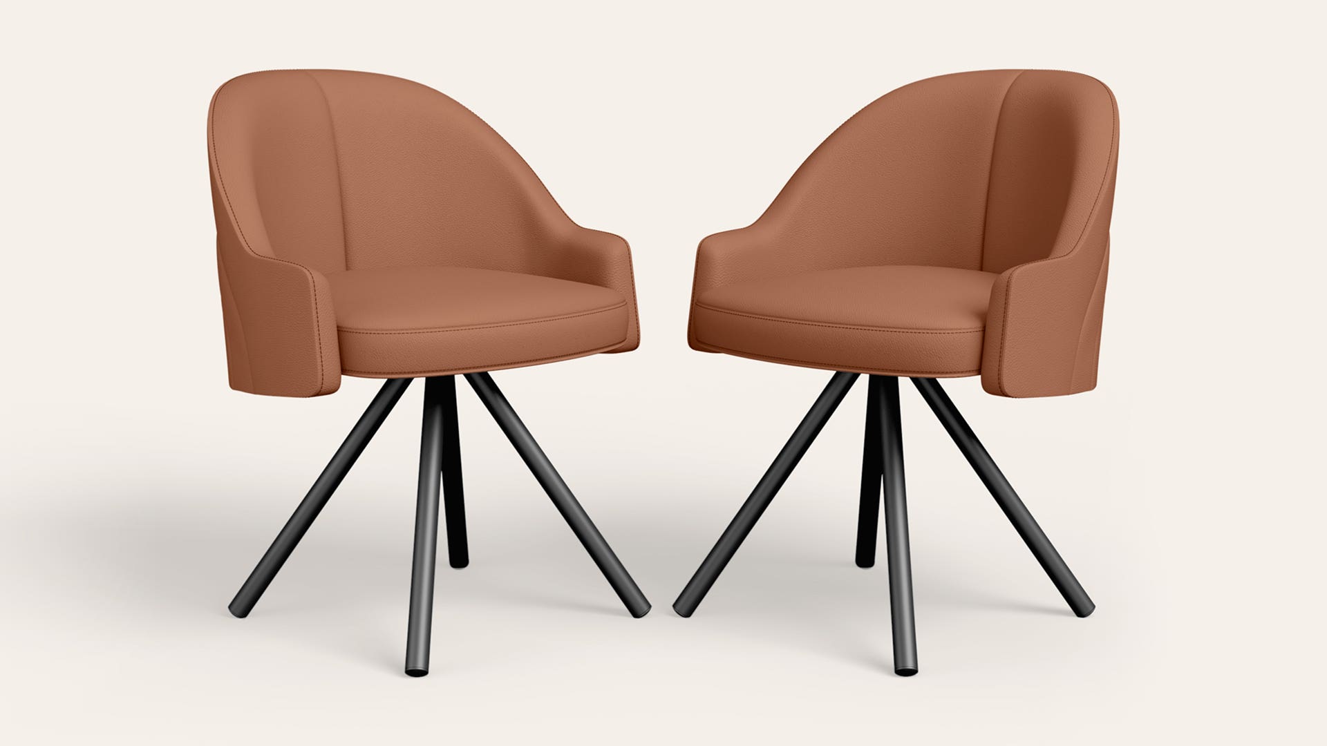 Freya Synthetic Leather Dining Chair (Set of 2)