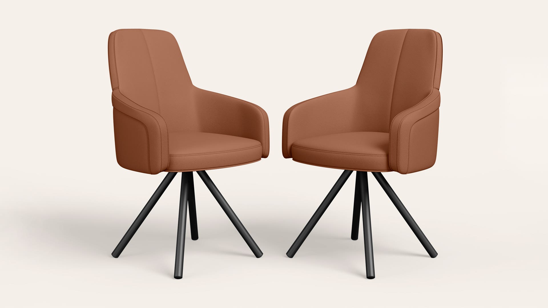 Eve High Back Synthetic Leather Dining Chair (Set of 2)