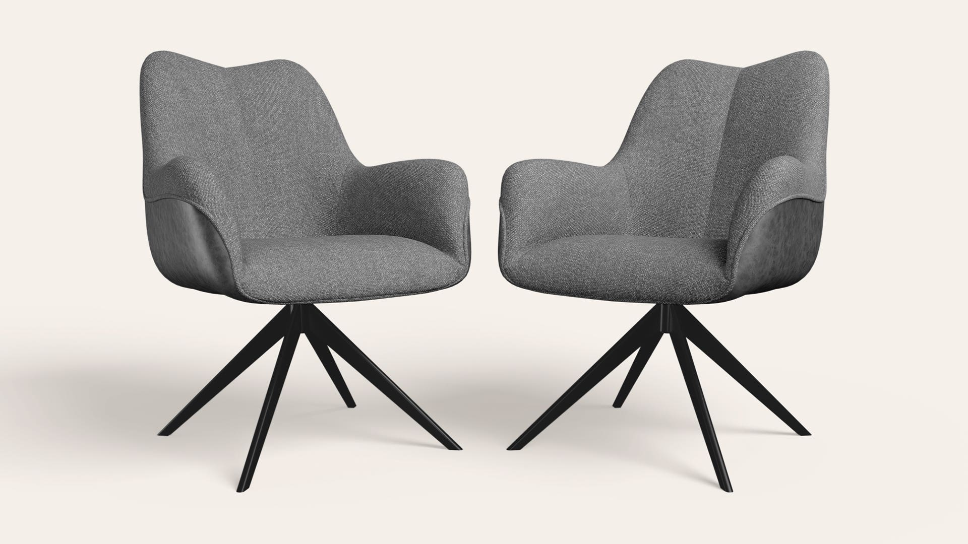 Luxus Fabric Dining Chair (Set of 2)