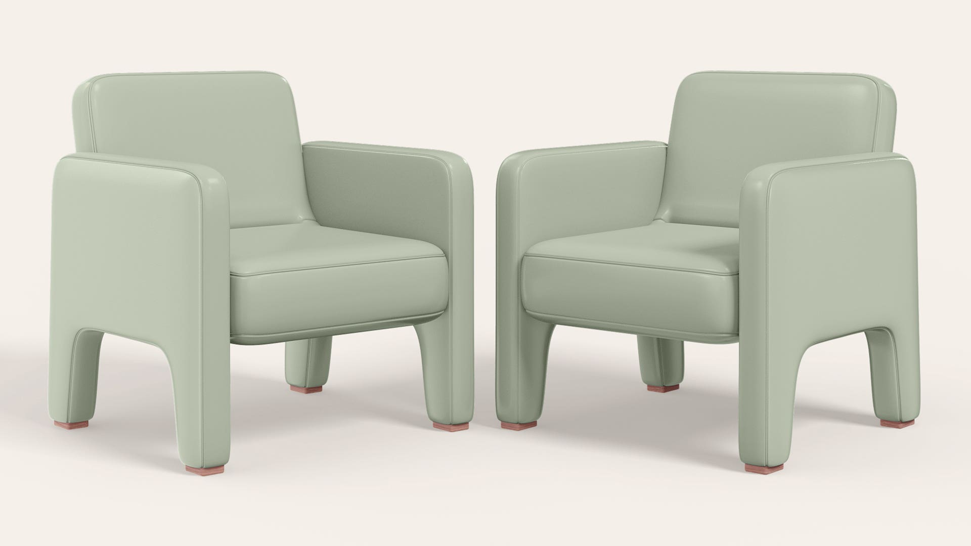 Poddy Synthetic Leather Fully Upholstered Lounge Chair