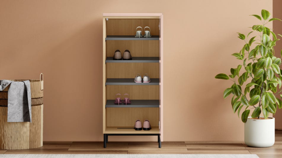 Cinq 10-Pairs Engineered Wood Shoe Rack