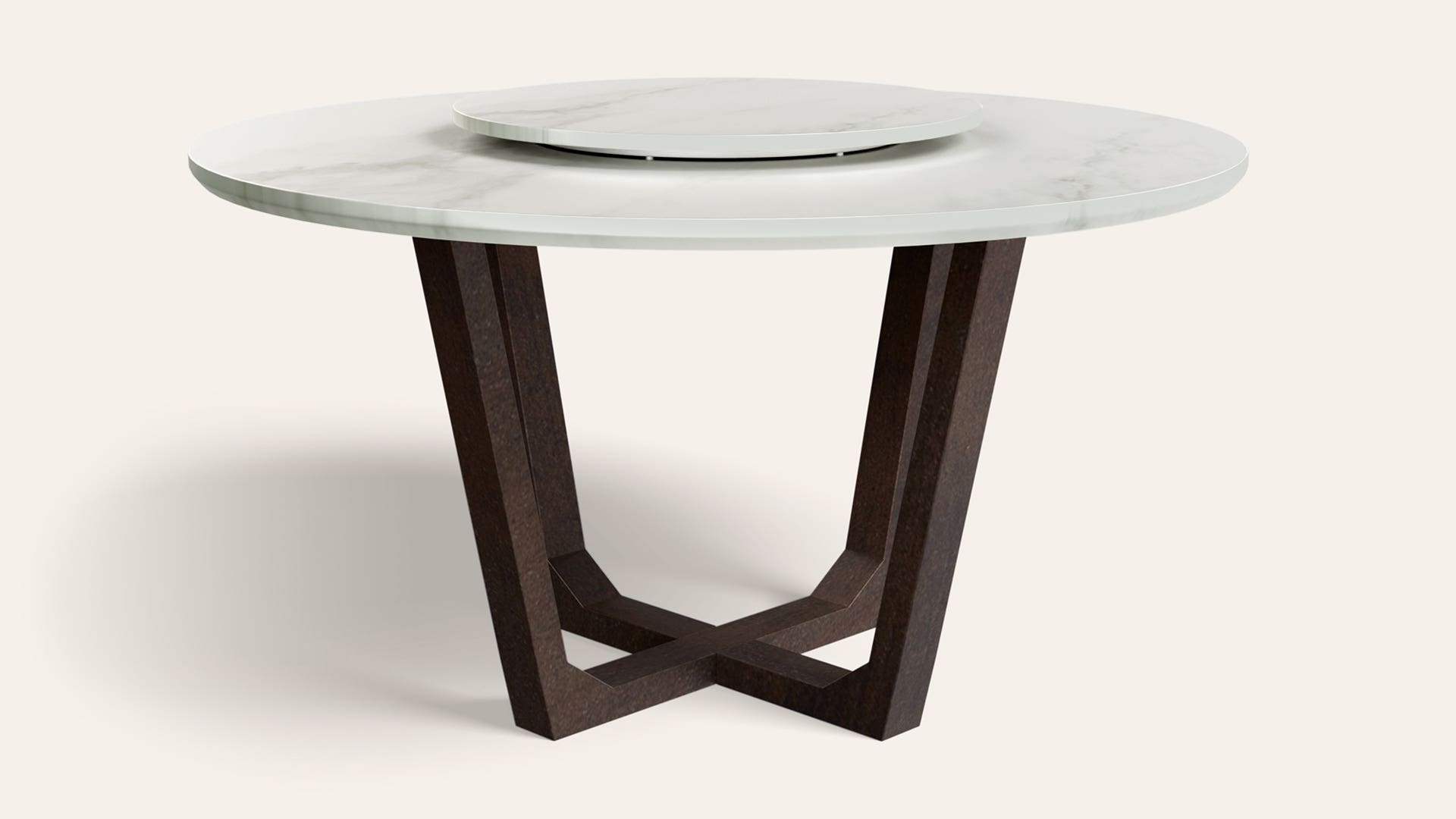 Elixir 4-Seater Marble Circular Dining Table