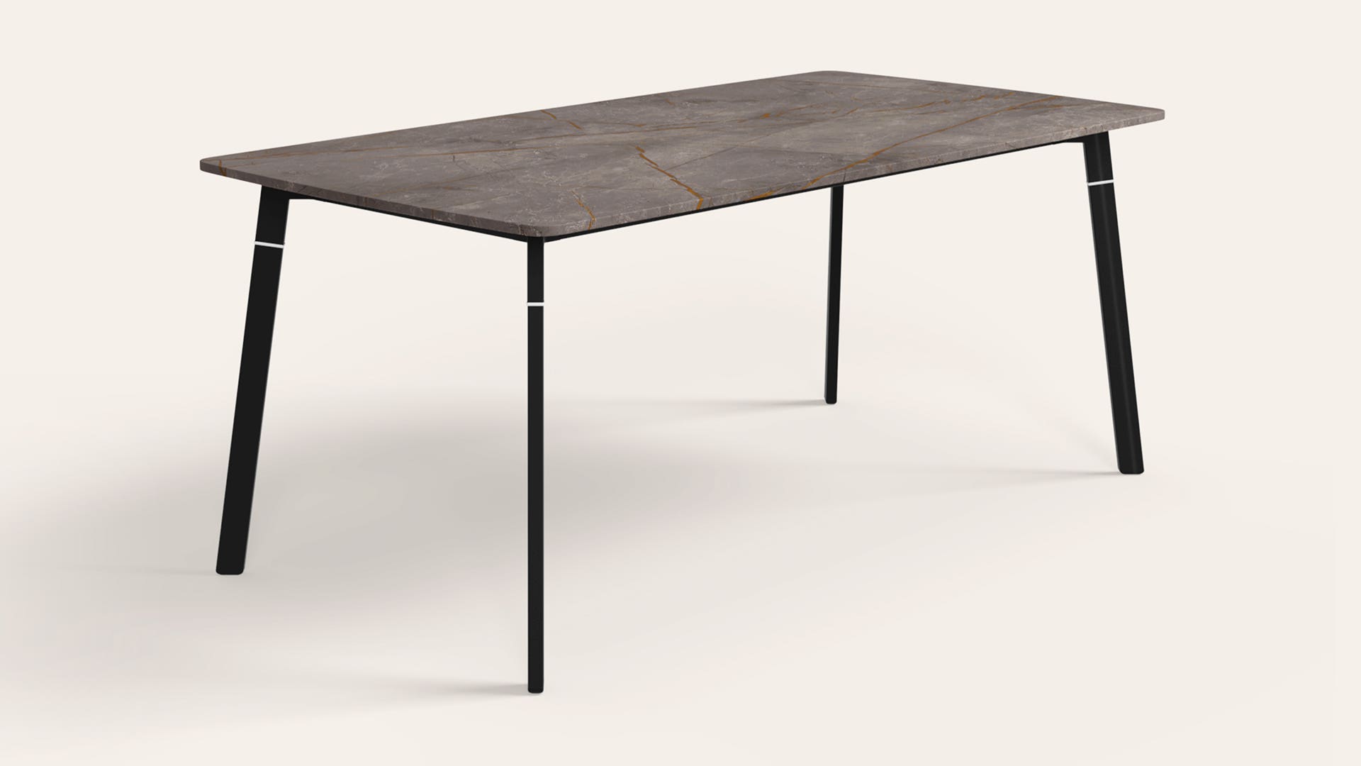 Aclectic 6-Seater Engineered Wood Rectangular Dining Table