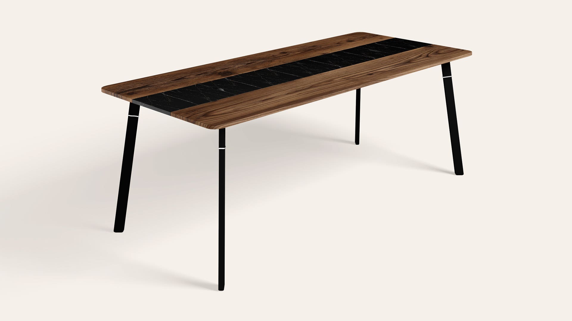 Mysterio 8-Seater Engineered Wood Rectangular Dining Table with Storage