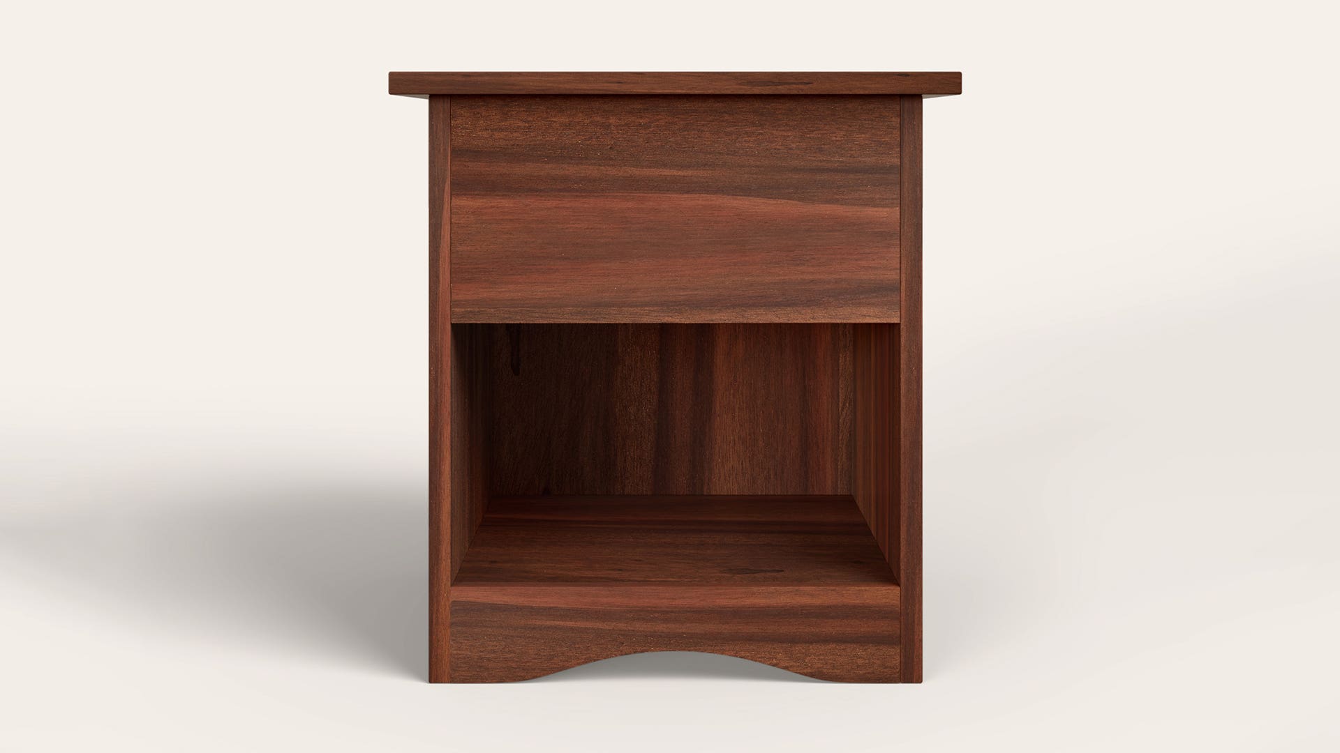 Lean Solid Wood Bedside Table