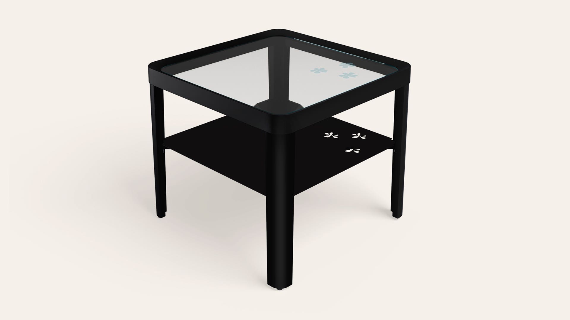 Bloom Rubberwood Corner Table