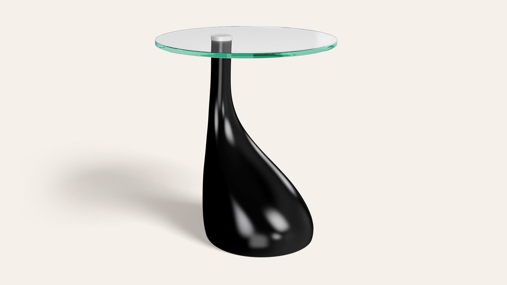 Vegas Tempered Glass Corner Table