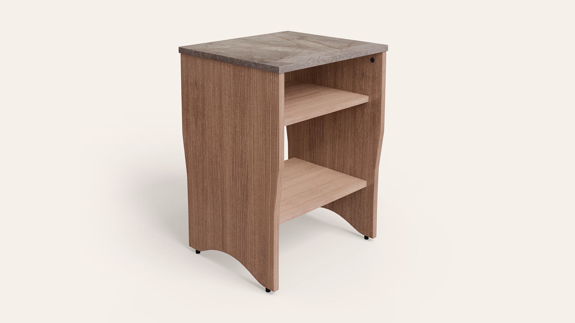 Luna Engineered Wood Corner Table