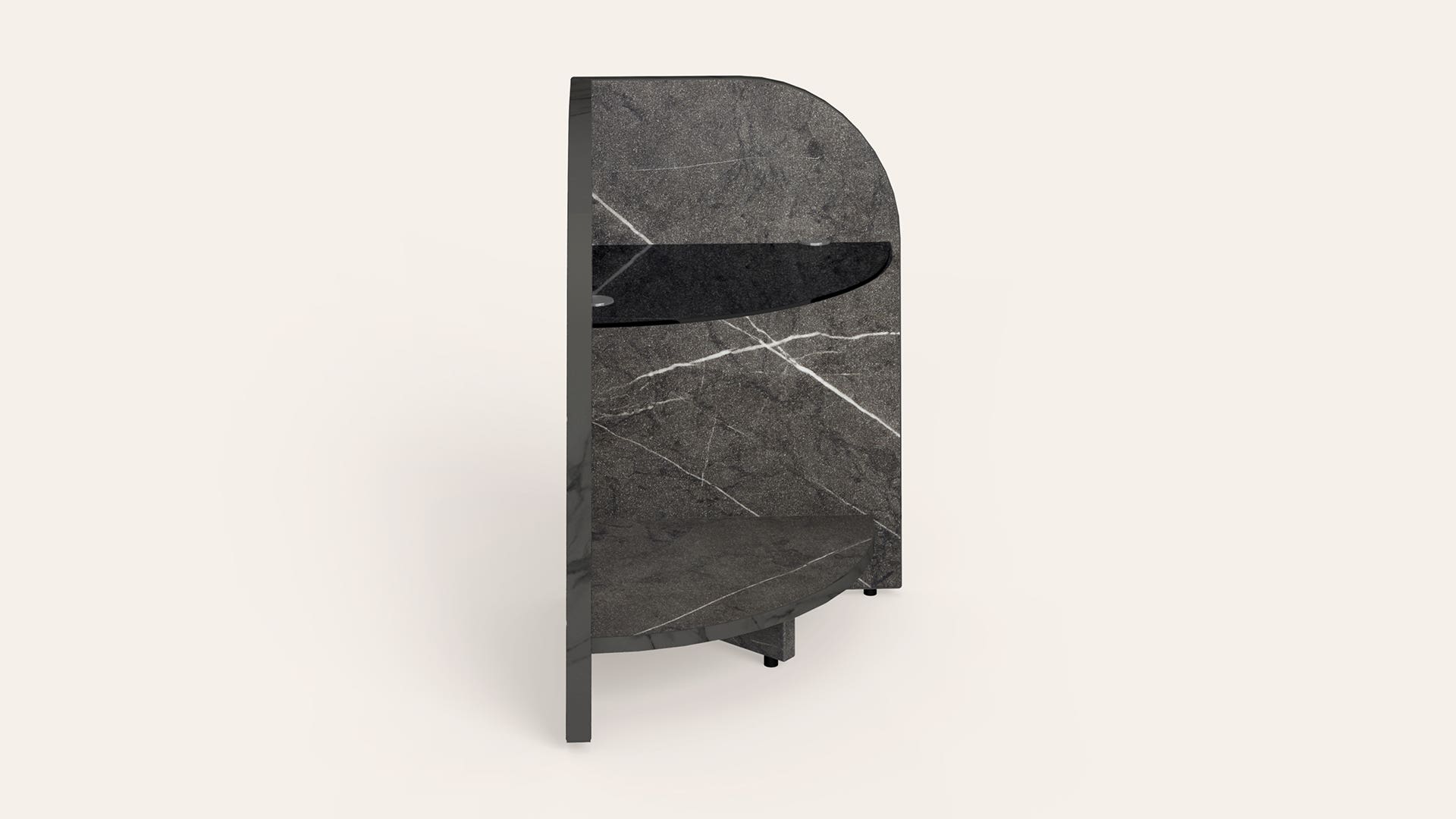 Nefer Engineered Wood Corner Table