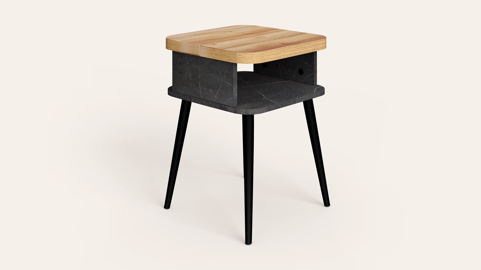 Nebue Engineered Wood Corner Tabless