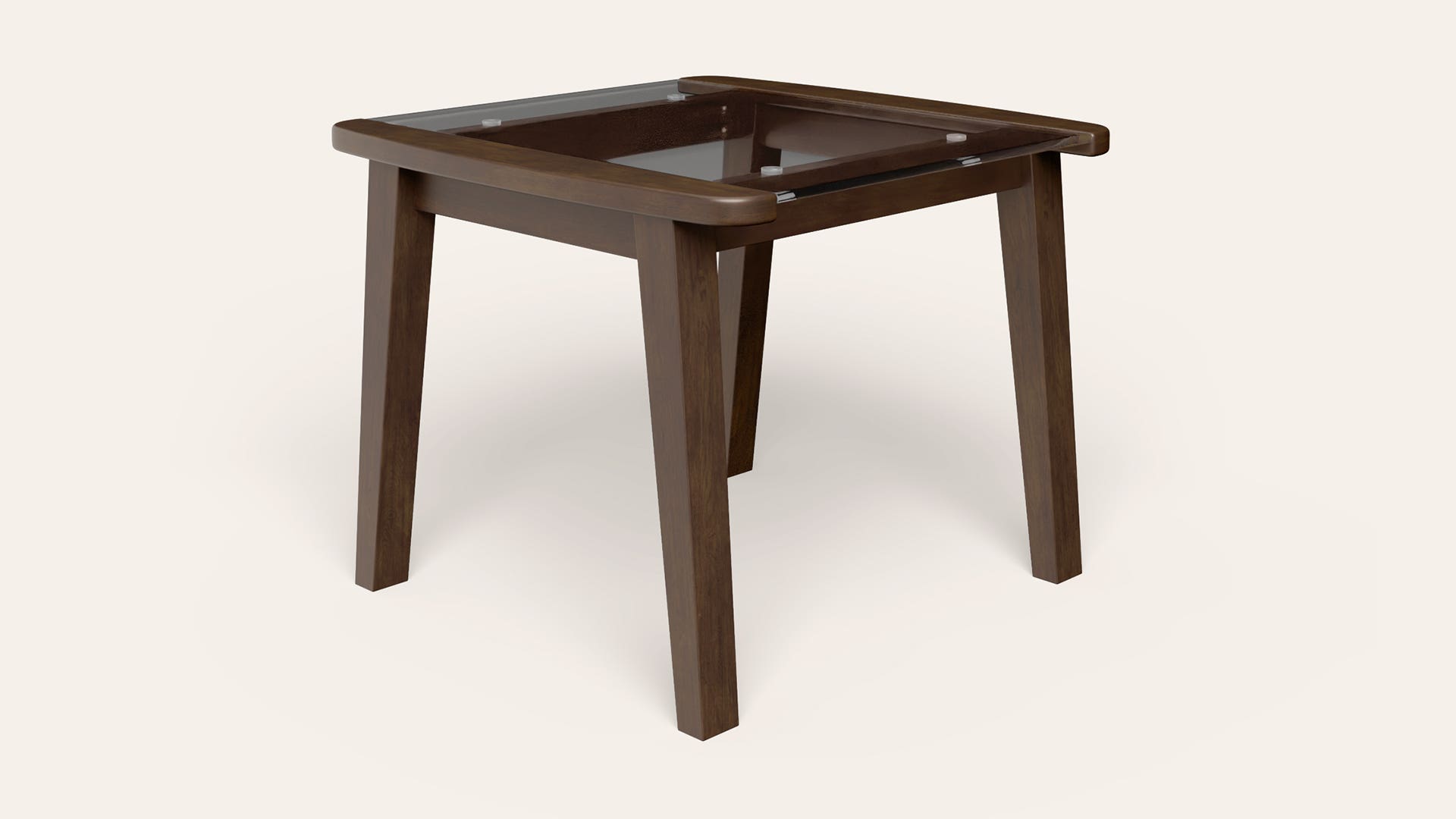 Herb Tempered Glass Corner Table