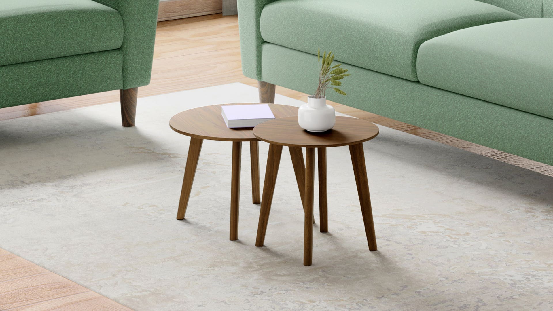 Pepper Engineered Wood Coffee Table (Set of 2)