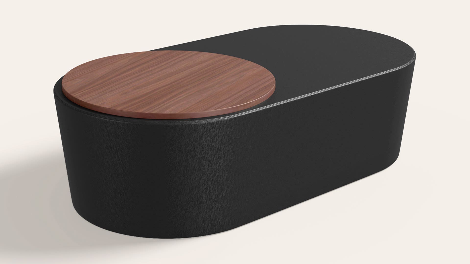 Raffin Multi-Purpose Coffee Table with Sitting Desk Function (Black)