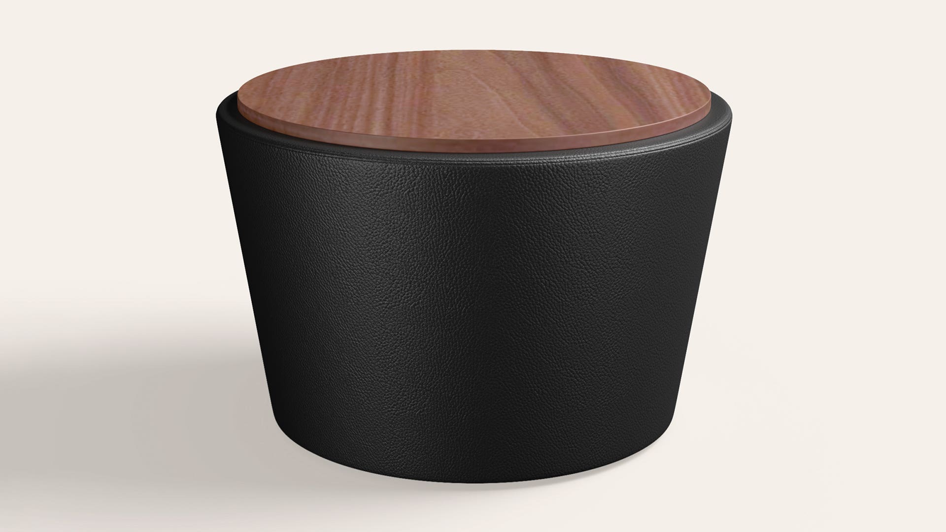 Raffin Round Height Adjustable Desk Table with Storage