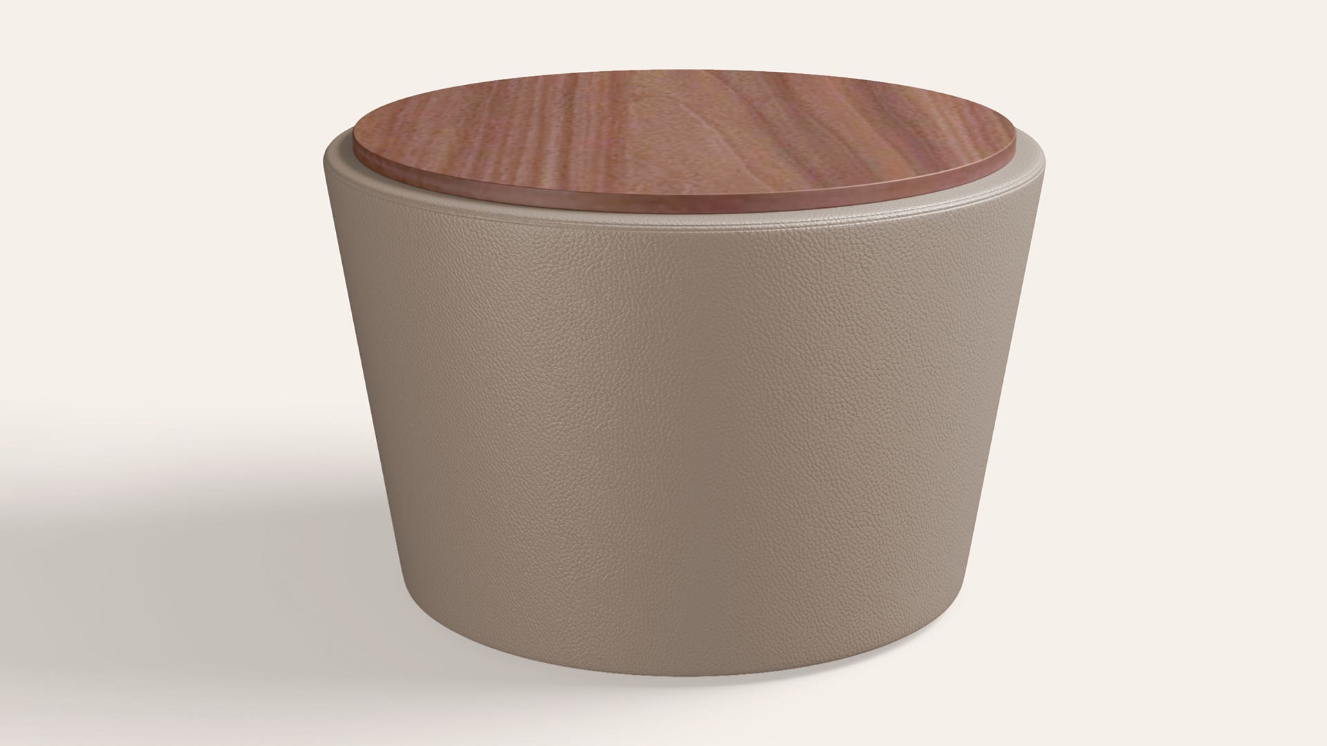 Raffin Round Height Adjustable Desk Table with Storage