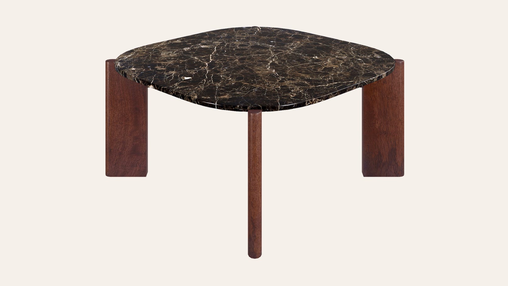 Orrin Dark Emperador Marble Square Coffee Table