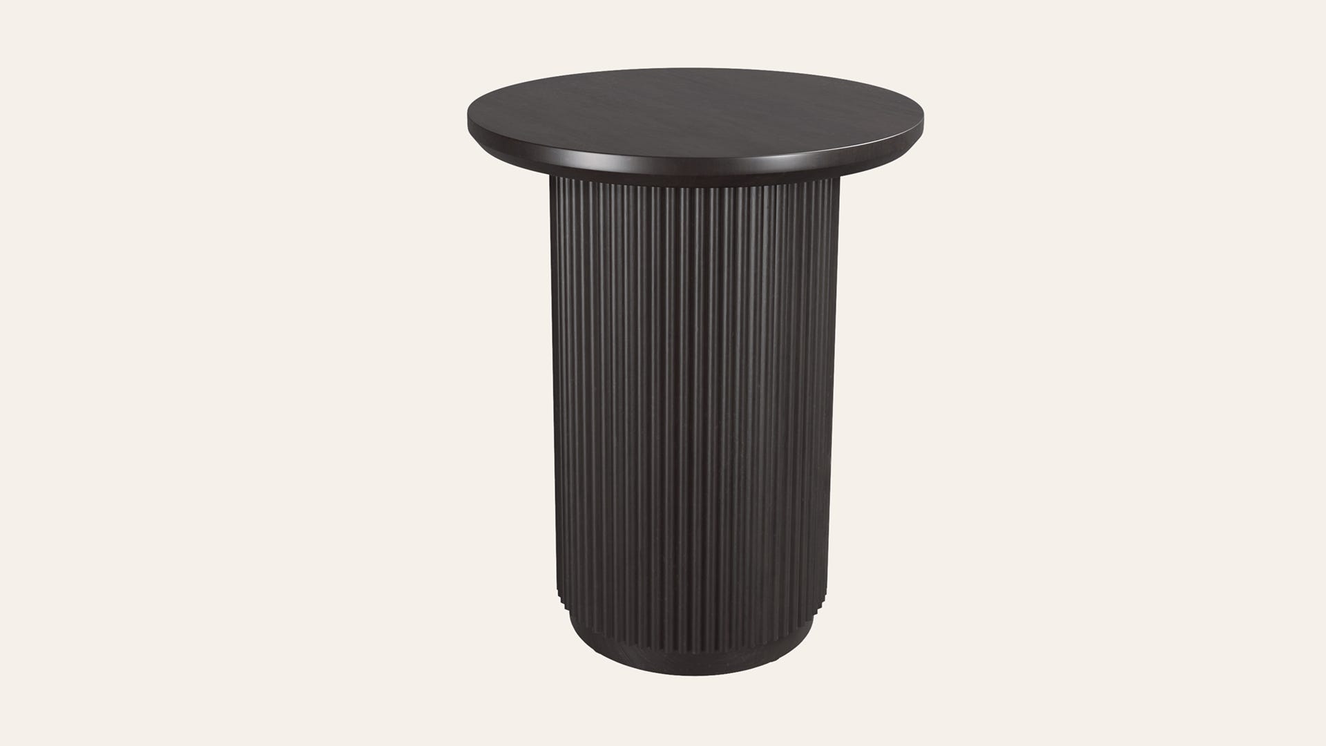 Axil Solidwood Round Corner Table
